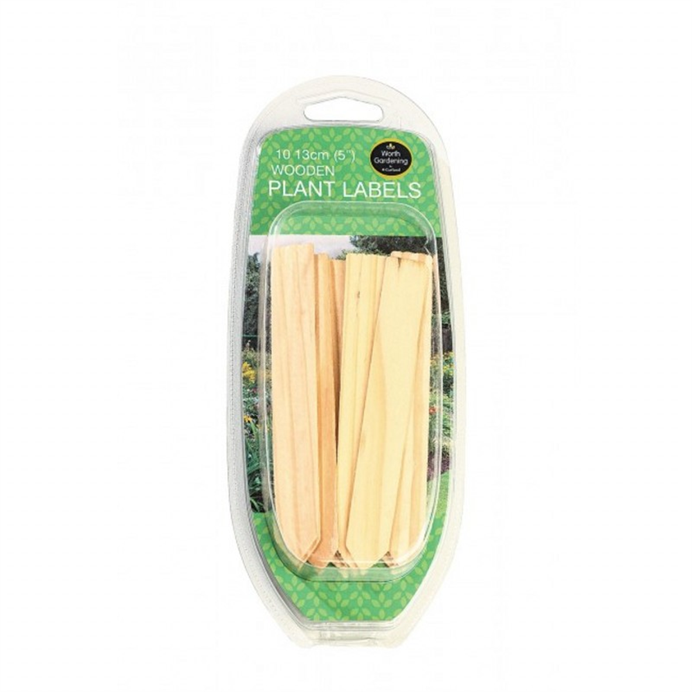 Wooden Plant Labels 5'' Pack Of 10 Waterperry Gardens Oxfordshire